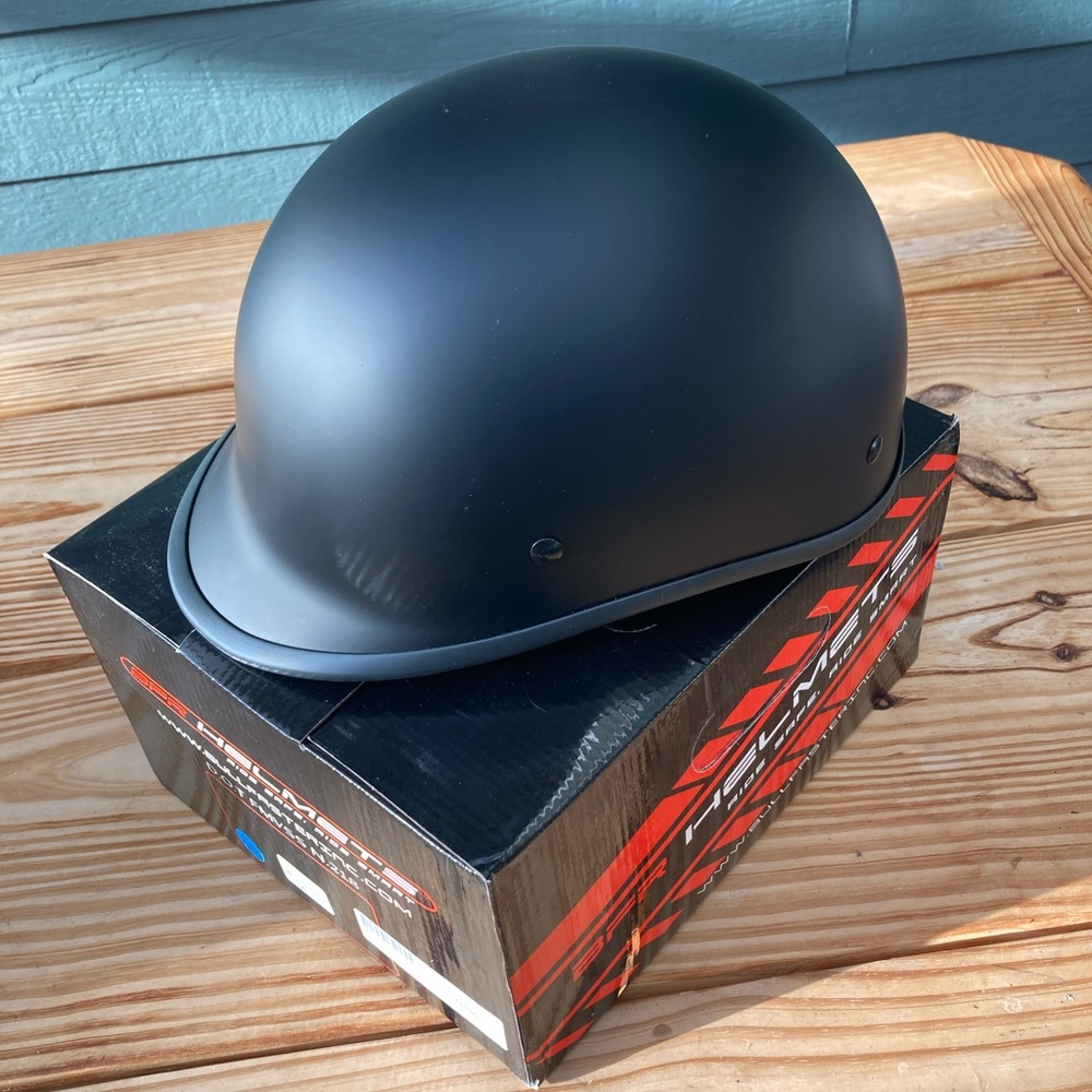 BFR polo style half helmet. Never worn, never dropped. This is a small.